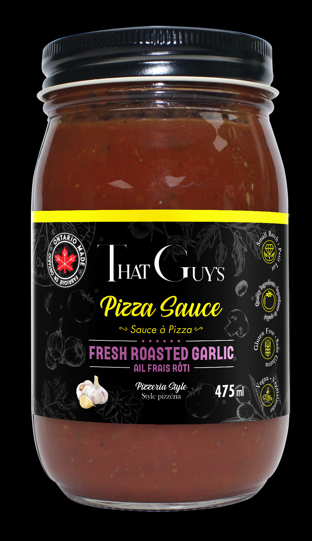 Pizza Sauce - Made with Fresh Roasted Garlic